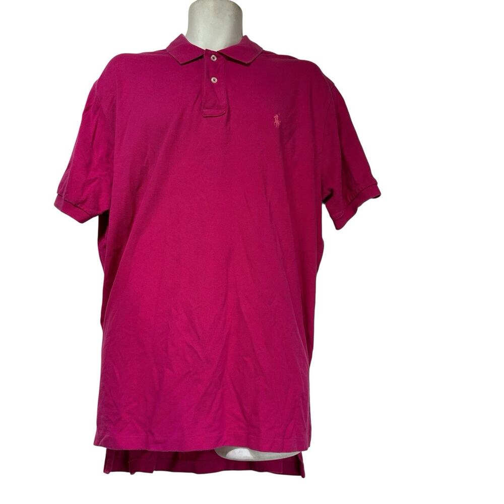 Polo Ralph Lauren Classic Fit Polo Shirt Magenta Pink XL Golf Casual Preppy
